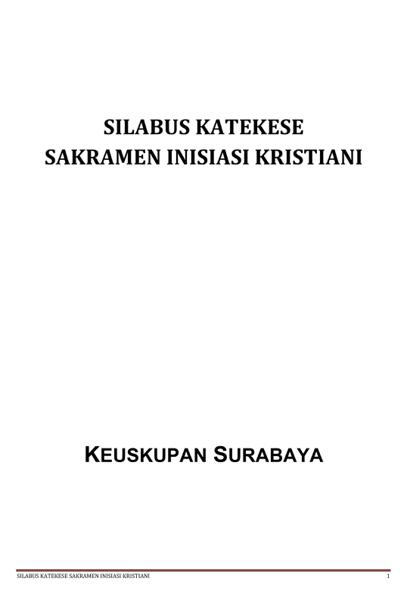 Silabus Katekese