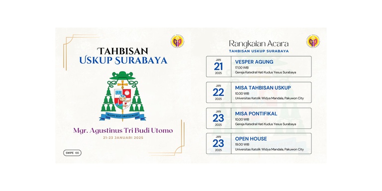 Tahbisan Uskup Surabaya - Mgr. Agustinus Tri Budi Utomo